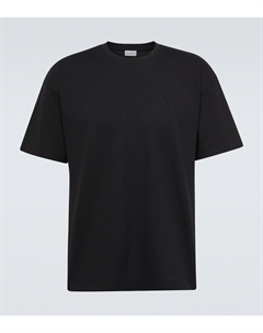 Кассандр футболка из пике с хлопком в составе, черный Saint laurent