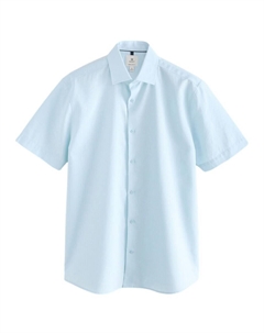 Рубашка на пуговицах классического кроя, светло-синий Next