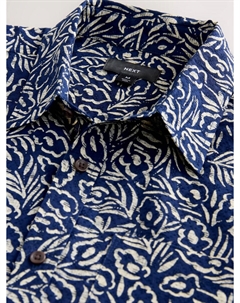 Рубашка на пуговицах классического кроя, морской синий Next