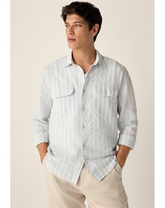 Рубашка LONG SLEEVE STRIPE, синий Next