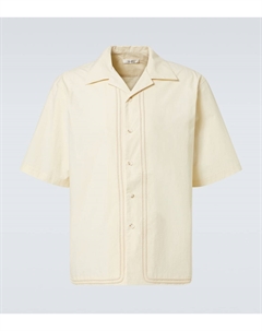 Хлопковая рубашка для боулинга, слоновая кость Commas