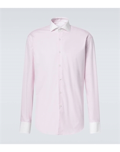 Хлопковая рубашка Oxford, Rosa+Bianco Prada