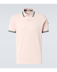 Хлопковая пике-поло, Rose Quicksand Moncler