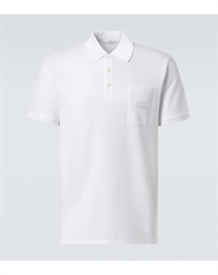 Хлопковая пике-поло с логотипом, белый Givenchy