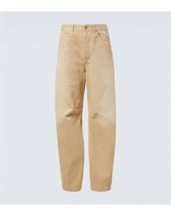 Брюки-бананы из твила Paula's Ibiza, Light Beige Loewe