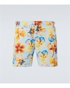 Цветочные плавки, Springwater Blue Orlebar brown