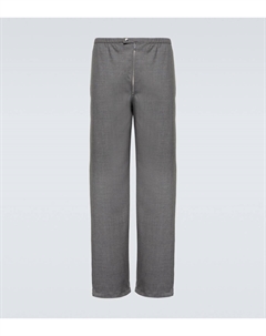Прямые брюки из натуральной шерсти, Grigio Prada