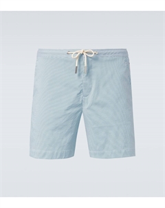 Брюки для плавания Bulldog Drawcord в полоску, Caddie Green Orlebar brown