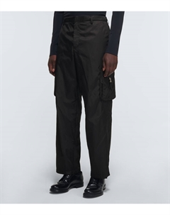 Карго-брюки из переработанного нейлона, черный Prada