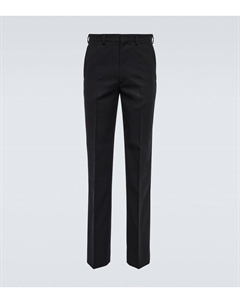 Шерстяные классические брюки, черный Prada