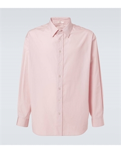 Рубашка из хлопкового поплина Penn, розовый The row