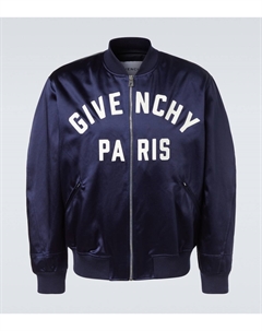 Парижский атласный блузон, темно-синий Givenchy
