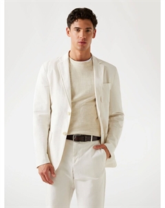 Пиджак стандартного кроя, кремовый Guess