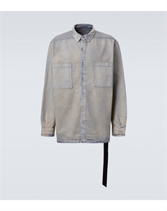 Выцветшая джинсовая рубашка, Mineral Pearl Rick owens
