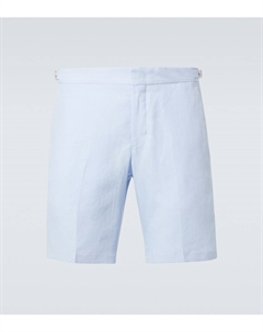 Норвичские льняные шорты, Springwater Blue Orlebar brown