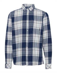 Рубашка на пуговицах Comfort fit Esdras, темно-синий/светло-синий Solid