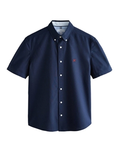 Рубашка на пуговицах классического кроя, темно-синий Next