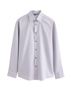 Рубашка Slim Fit на пуговицах, пастельный розовый Next