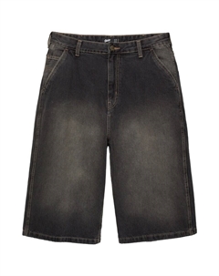 Мешковатые джинсы, черный деним Pull & bear