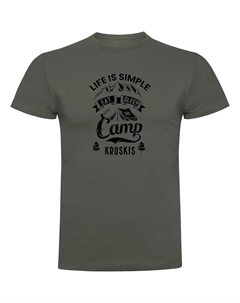 Футболка с коротким рукавом Life Is Simple, зеленый Kruskis