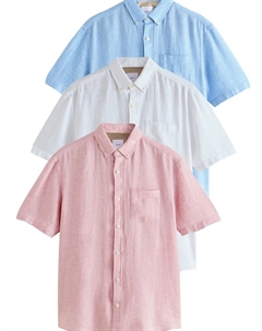 Рубашка на пуговицах классического кроя, разноцветный Next