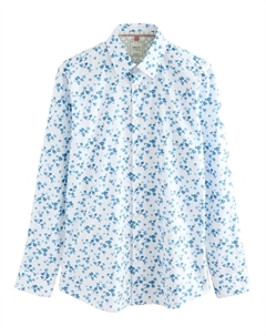 Рубашка на пуговицах классического кроя, белый Next