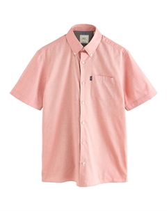 Рубашка на пуговицах классического кроя, розовый Next