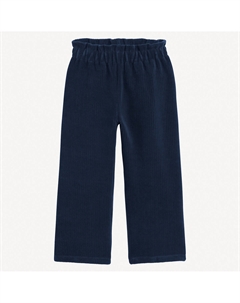 Брюки широкие из трикотажного велюра синий La redoute collections