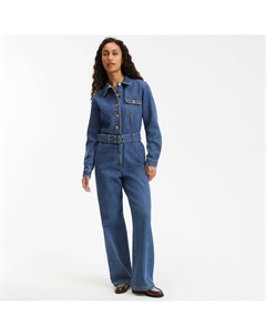 Брючный комбинезон из денима Signature ERYN синий La redoute collections