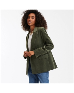 Блейзер длинный широкого покроя зеленый Laredoute