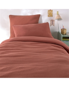 Детский пододеяльник газстиранный хлопок Kumco каштановый La redoute interieurs