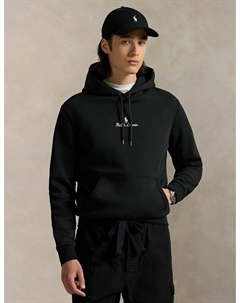 Худи с капюшоном из двухлицевого трикотажа черный Polo ralph lauren