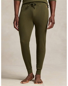 Брюки пижамные из вафельного трикотажа зеленый Polo ralph lauren