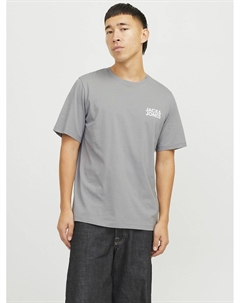 Футболка Corp Small с логотипом серый Jack & jones