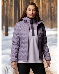 Пуховик женский Delta Ridge II Down Hooded Jacket, Розовый Columbia