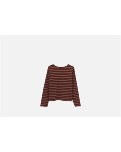 Лонгслив Коричневый в полоску M мл Mark formelle