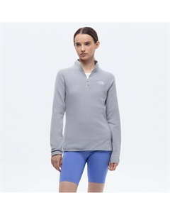 Женская флисовая кофта 100 Glacier 1/4 ZIP TNF Light Grey The north face