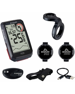 Велокомпьютер SIGMA ROX 4.0 Sensor Set 30 функций, с датчиком пульса и каденса, GPS, BLUETOOTH Android, IOS, 4-001064 Sigma