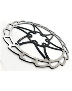 Ротор велосипедный CD-06-180-BLACK, 180 мм, 6 болтов, нержавеющая сталь, черный, 3-831 Clarks