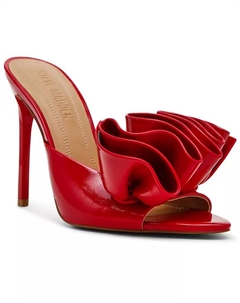 Женские туфли-мюли Affinity Ruffle на высоком каблуке, красный Steve madden