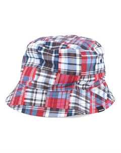 Бейсболка Reversible Patch Plaid Bucket Hat 'Blue', разноцветный Converse