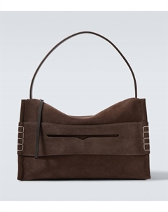 Лофер большая замшевая сумка через плечо, коричневый Jw anderson