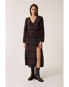 Платье в клетку с V-образным вырезом TOMEO другие Laredoute