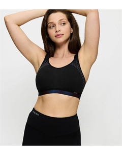 Бюстгальтер-минимайзер спортивный Triaction cardio черный Triumph