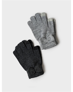 Перчатки трикотажные для девочек, 2 пары в комплекте School by playtoday