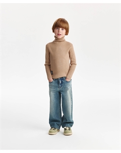 Джинсы-трубы для мальчика синие Gulliver