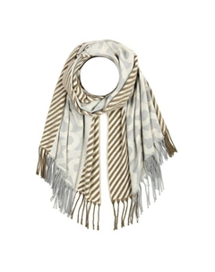 Палантин с добавлением шерсти с принтом Mellizos