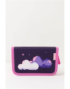 Пенал школьный с откидным клапаном c принтом Pixel Unicorn Belmil