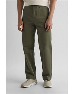 Брюки хлопковая прямого кроя Hugo blue