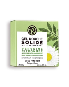 Увлажняющий Твердый Гель для Душа «Лимонная Вербена & Цветок Ромашки», 100 г Yves rocher